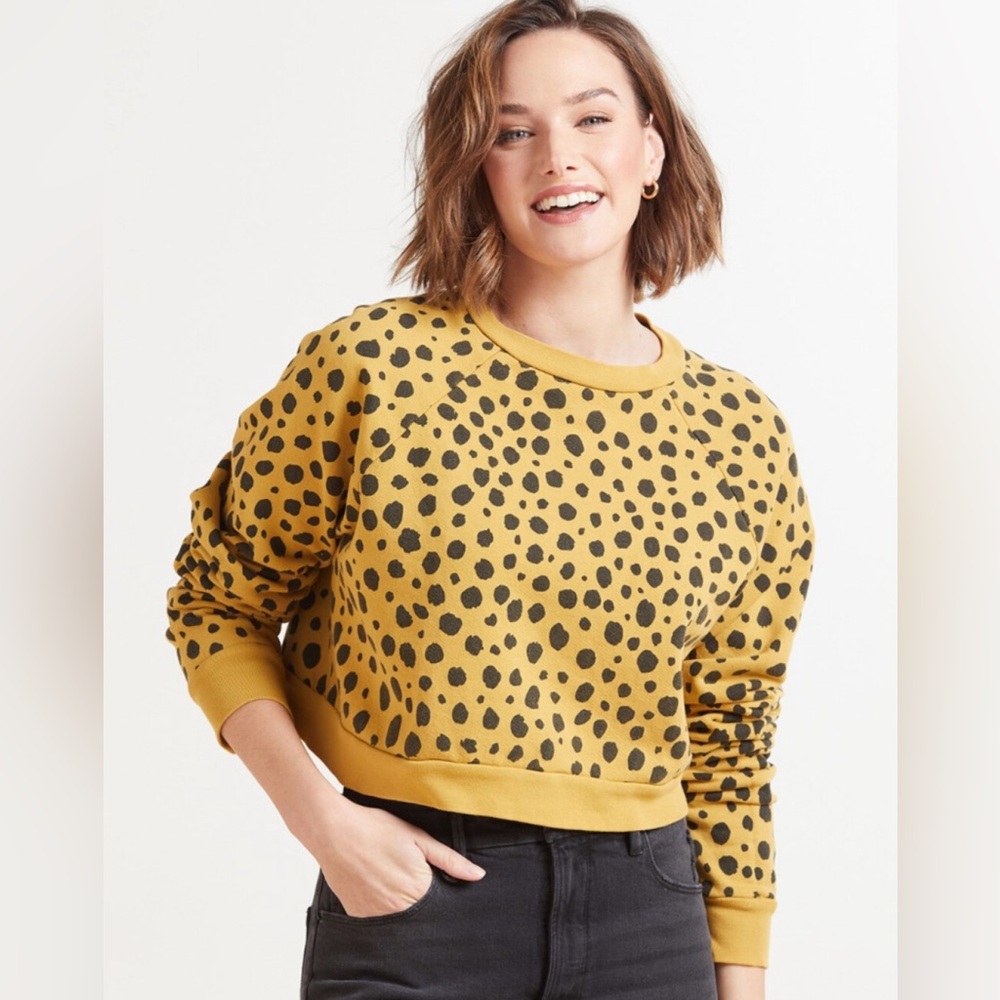LNA Main Street Cropped Sweatshirt Size Medium